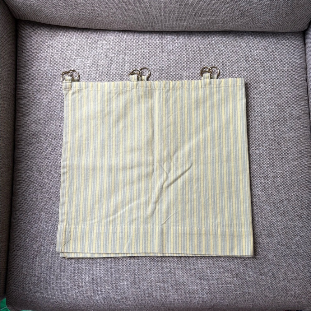 Martha Stewart Striped Curtain with Gold Rings